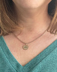 Mini Disc Handwriting Necklace