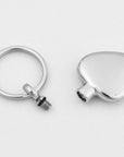 Heart Paw Print Keychain Urn