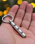 Paw Print Cylinder Keychain Urn