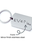 Large Handwriting Dog Tag Keychain