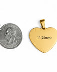 Heart Charm Handwriting Necklace