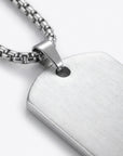 Dog Tag Handwriting Necklace