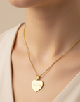 Heart Charm Handwriting Necklace