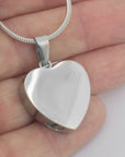 Handwriting Heart Urn Necklace