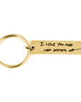 Rectangle Handwriting Key Ring
