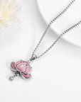Pink Lotus Blossom Urn Necklace