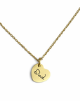 Mini Heart Charm Handwriting Necklace