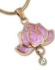 Pink Lotus Blossom Urn Necklace