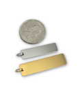 Rectangle Bar Handwriting Necklace