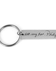 Rectangle Handwriting Key Ring