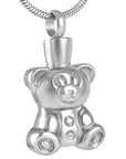 Teddy Bear Cremation Urn Necklace