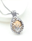 Rose Gold Butterfly & Flower Cage Locket Urn