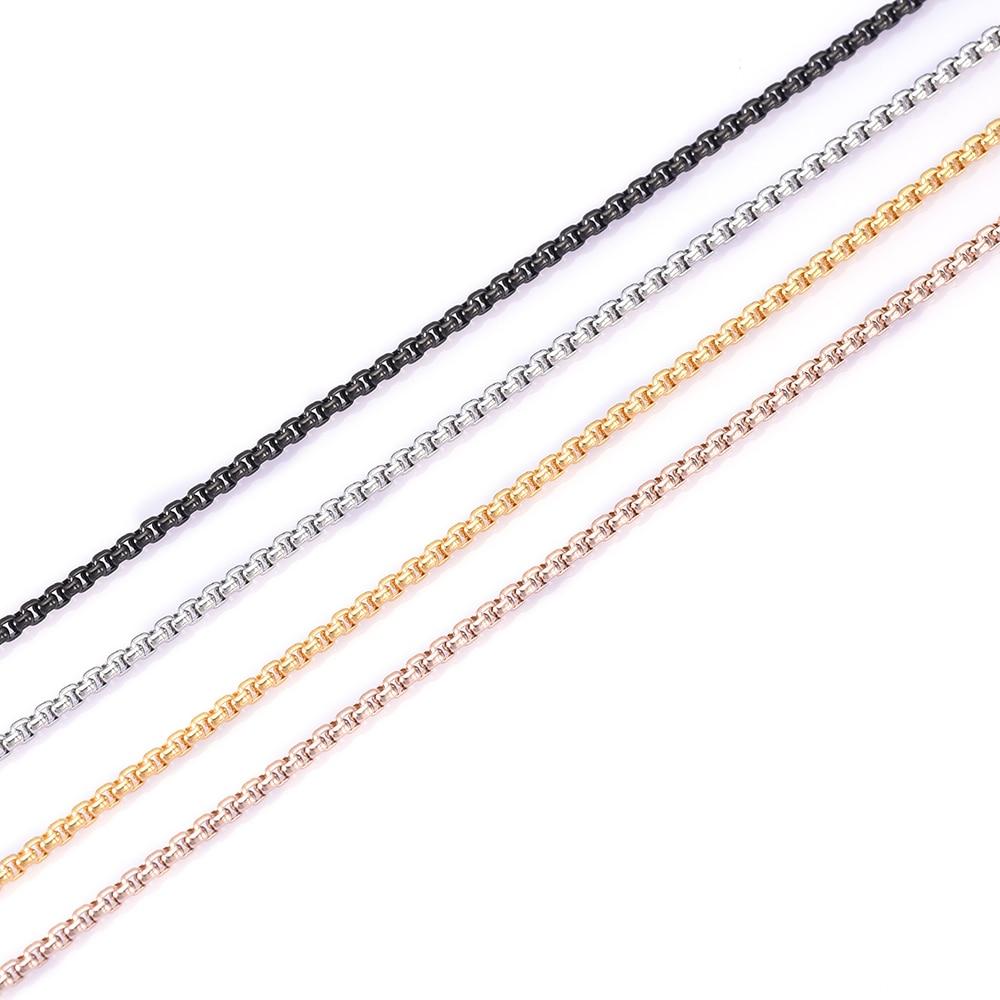 Stainless Steel Rounded Box Link Chain Necklace Cremation Jewelry Accessories My Sweetest Memories