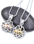 Lotus Flower Urn Necklace Sarah & Essie Gold