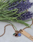 Personalized Birthstone Necklace for Mom