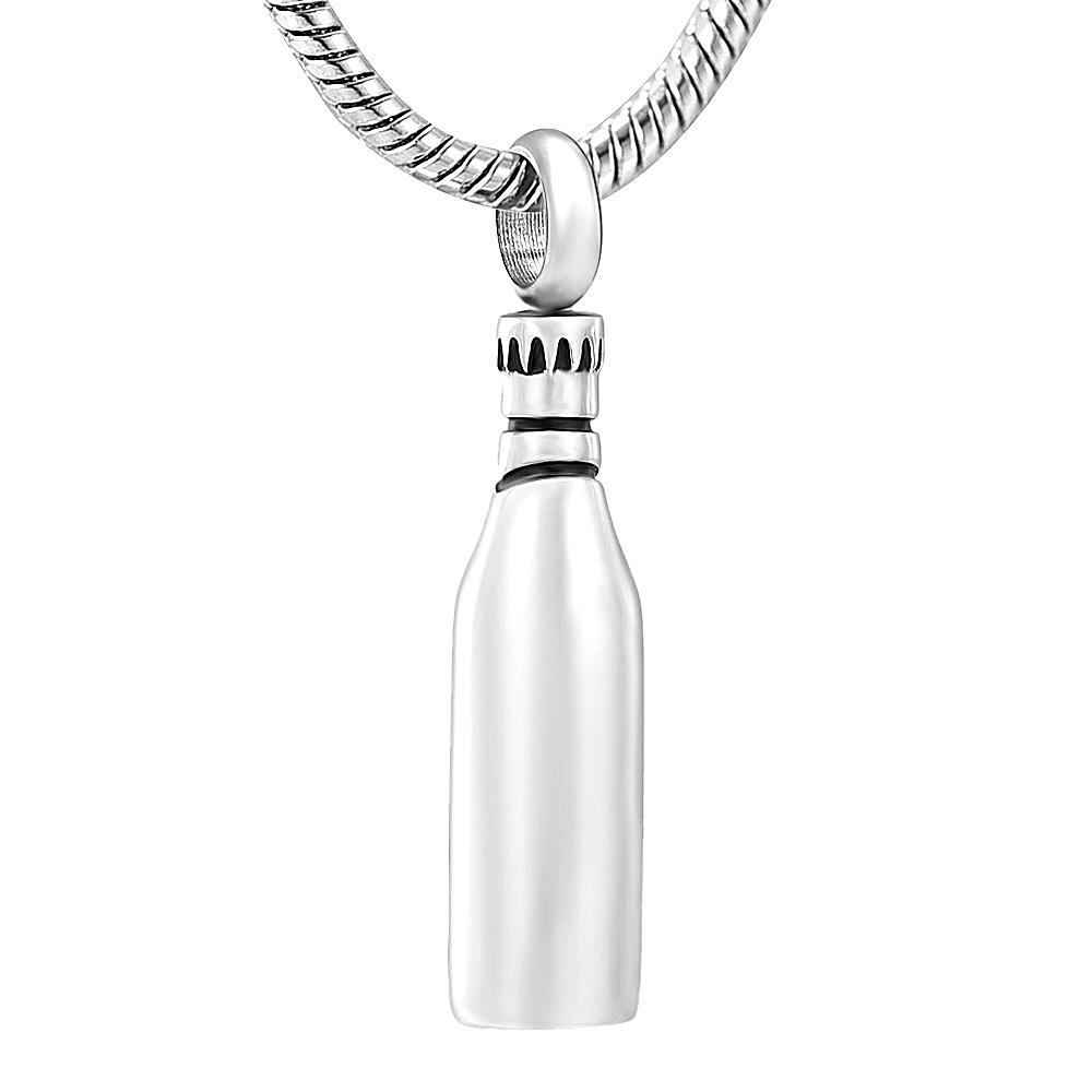 Silver Beer Bottle Urn Necklace Sarah & Essie