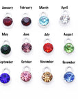 Stainless Steel Birthstone Charms, 6MM Drop Cremation Jewelry Accessories My Sweetest Memories