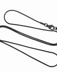 Stainless Steel Snake Chain Necklace Cremation Jewelry Accessories My Sweetest Memories 18" Snake Chain Black