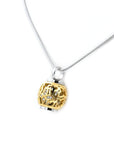 Round Openwork with Butterflies Urn Necklace Sarah & Essie Gold