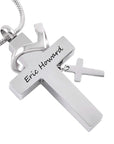 Collet Cross with Crystals Cremation Jewelry