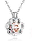 Caged Paw Locket Cremation Jewelry