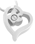 Crystal Butterfly in Heart Urn Necklace Sarah & Essie