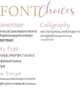 Font Options for Personalization