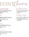 Font Choices for Custom Name Charm - Always In My Heart Locket for Ashes Options - Sarah & Essie
