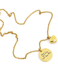 Signature Handwriting Disc Necklace