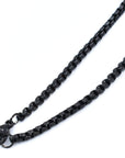 3MM Black Rounded Box Chain Necklace Cremation Jewelry Accessories My Sweetest Memories