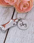 Dog Bone Urn with Name Urn Necklace Sarah & Essie
