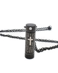 Lord's Prayer Urn Necklace Sarah & Essie Black