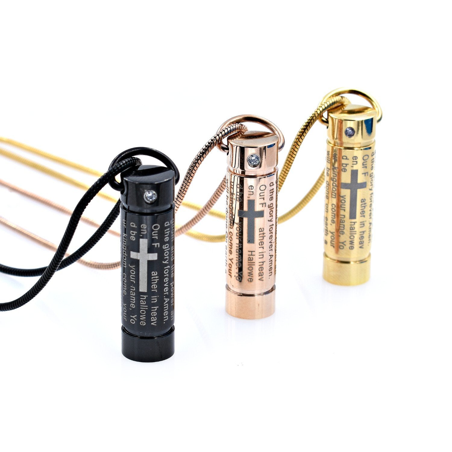 Lord's Prayer Urn Necklace Sarah & Essie Gold