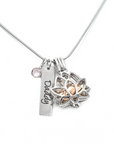 Lotus Flower Cremation Jewelry