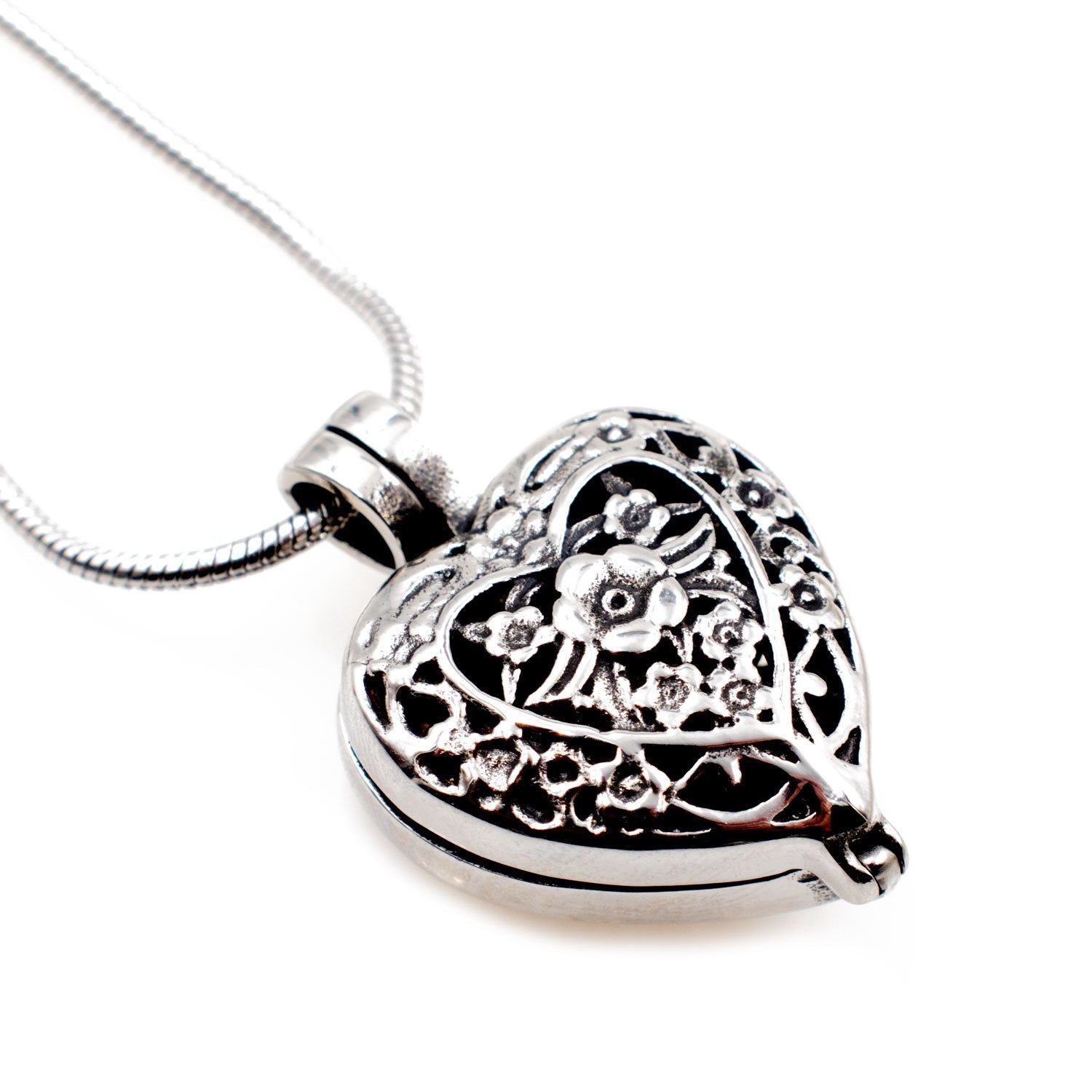 Paw Print Heart Locket Urn Necklace Sarah & Essie