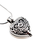 Paw Print Heart Locket Urn Necklace Sarah & Essie