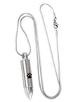 Paw Print Bullet Cremation Jewelry