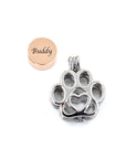 Caged Paw Locket Cremation Jewelry