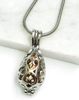 Teardrop Cage Cremation Jewelry