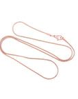 Stainless Steel Snake Chain Necklace Cremation Jewelry Accessories My Sweetest Memories 18" Snake Chain Rose Gold