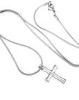 Silver Hawser Cross Cremation Jewelry