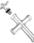 Silver Hawser Cross Cremation Jewelry