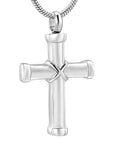 Silver Hawser Cross Cremation Jewelry