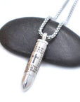 Lord's Prayer Bullet - Silver or Gold Urn Necklace Sarah & Essie Silver
