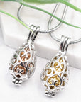 Teardrop Cage Cremation Jewelry