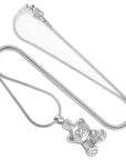 Teddy Bear Cremation Urn Necklace