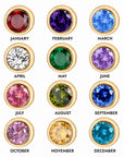 Personalized Family Birthstone Necklace - Gold