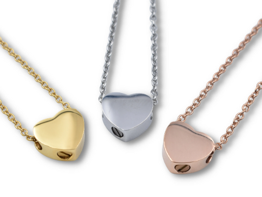 Mini Heart Necklace for Ashes