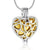 Filigree Hearts Locket Urn Necklace Sarah & Essie Gold 
