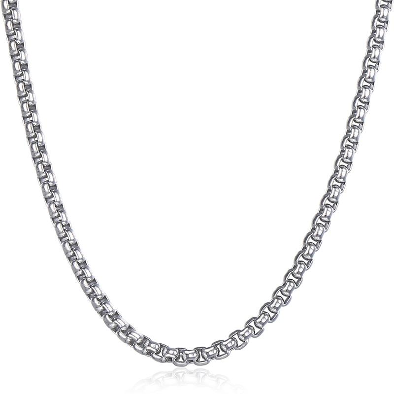 Stainless Steel Rounded Box Link Chain Necklace Cremation Jewelry Accessories My Sweetest Memories 16" Silver 